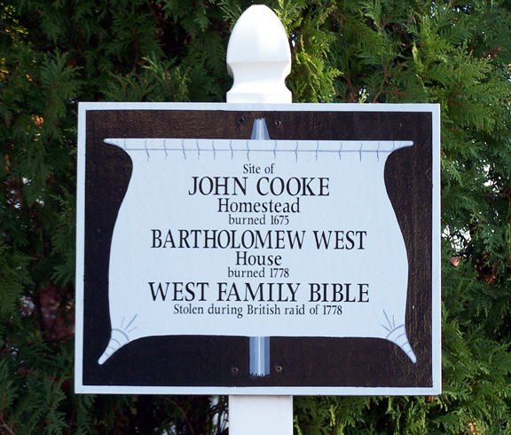 Cooke Homestead sign